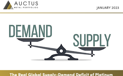 The Real Global Supply-Demand Deficit in Platinum by David J. Mitchell, Founding Partner – Auctus Metal Portfolios