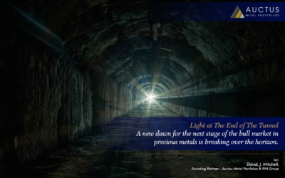 Light at The End of The Tunnel, by David J. Mitchell, Founding Partner of Auctus Metal Portfolios.